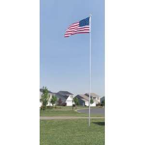  20 Telescopic Flagpole Kit with Embroidered American Flag 