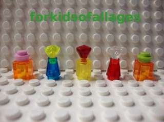 Lego Minifig Accessories Lot Perfume Bottles/Decanters  