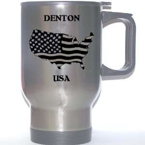  US Flag   Denton, Texas (TX) Stainless Steel Mug 