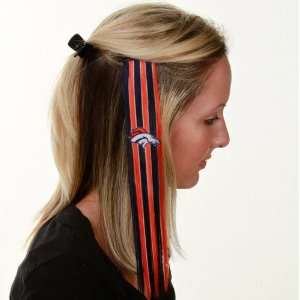NFL Denver Broncos Ladies Navy Blue Orange Sports Extension Hair Clips 