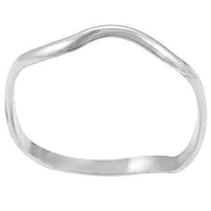  Sterling Silver Wavy Ring Jewelry