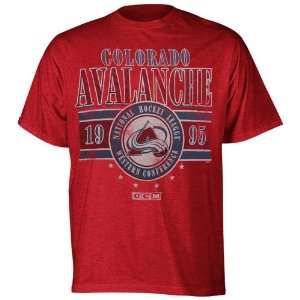  CCM Colorado Avalanche Roundhouse Kick Heathered T Shirt 