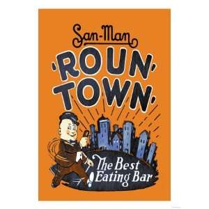  Roun Town Giclee Poster Print, 18x24