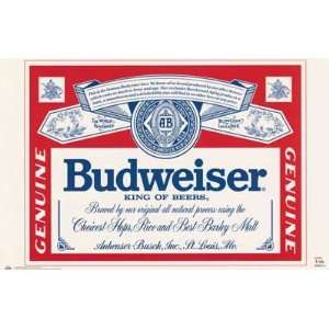  Budweiser   King of Beers   Logo 22x34 Poster