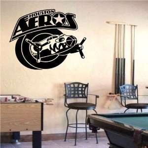   Vinyl Sticker Sports Logos Ahl houston Aeros (S465)