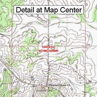  USGS Topographic Quadrangle Map   Ebenezer, Mississippi 