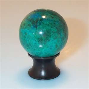   C30.CRYS.10B Gemstone Cabinet Chrysocolla Knob