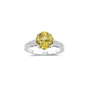   Cts Diamond & 1.75 Ct Yellow Beryl Ring in 14K White Gold 5.0 Jewelry