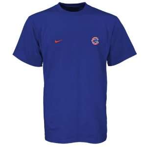  Nike Chicago Cubs Royal Blue Embroidered Dri Fit T shirt 