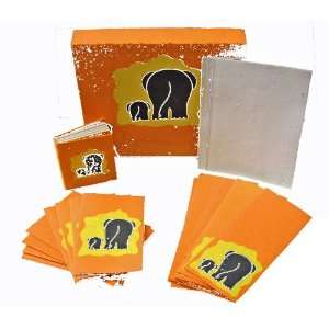  Mr. Ellie Pooh Elephant Dung Paper Gift Set, Orange (LGP 