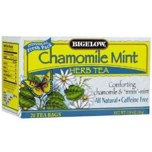 Bigelow Chamomile Mint Tea Bags, 20 ct Grocery & Gourmet Food