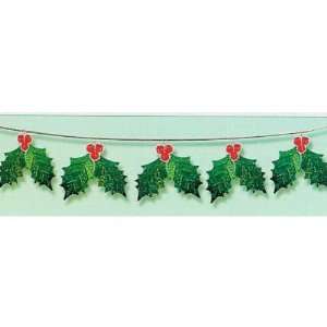  Holly & Berries Prismatic String Garland Case Pack 12 