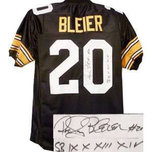  Rocky Bleier Signed Pittsburgh Steelers Jersey   SB IX X 