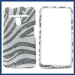  LG MS910 ESTEEM/VS910 REVOLUTION Full Diamond Black Silver 