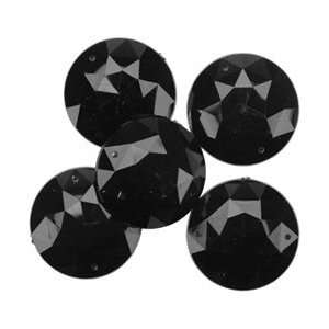 Blumenthal Lansing Favorite Findings Sew On Round Gems Large Black 5 