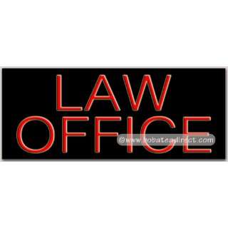 Law Office Neon Sign (13H x 32L x 3D) Grocery & Gourmet Food