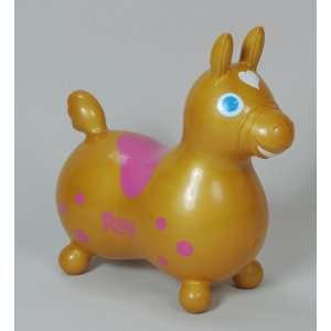  Gymnic / Rody Inflatable Hopping Horse, Gold Toys & Games