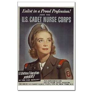  Nursing Proud Profession Vintage Mini Poster Print by 