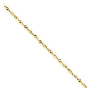    14K Yellow Gold 1.8mm Extra Light Solid Rope Chain 18 Jewelry