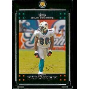 2007 Topps Football # 155 Marty Booker   Miami Dolphins 