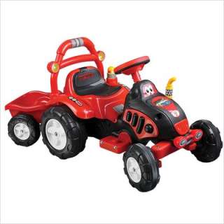 Lil Rider Farm N Fun Tractor and Trailer with Battery Powered 80 