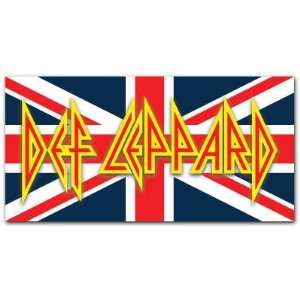  Def Leppard Rock Music UK Flag Car Bumper Decal Sticker 6 