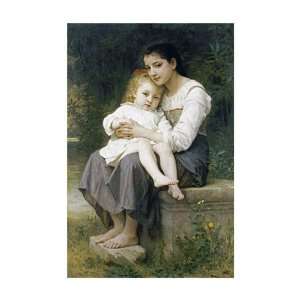 The Eldest Sister. La Soeur Aine by William Adolphe Bouguereau . Art 