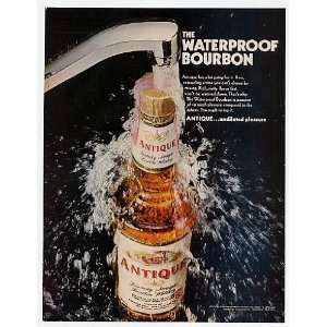   1968 Antique The Waterproof Bourbon Print Ad (11045)