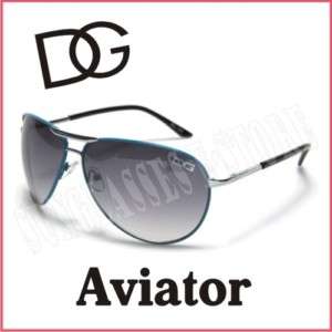 DG Eyewear Sunglasses Shades Womens Aviator Blue  