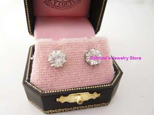 Auth Juicy Couture Princess Studs Earrings $45  