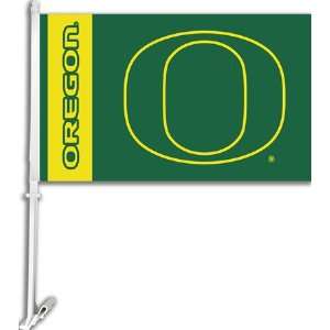    Oregon Ducks UO NCAA Car Flag With Wall Brackett
