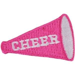  Iron On Appliques Cheer Megaphone 1/Pkg