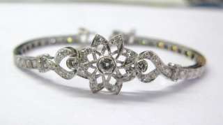   Vintage and Complimentary 2CT Diamond Bracelet Jewelry WG 14KT  
