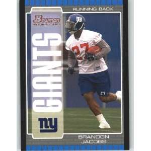  2005 Bowman #122 Brandon Jacobs RC   New York Giants (RC 