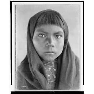 child,Indian,c1907,Southwestern US,Edward S Curtis,Photographer 