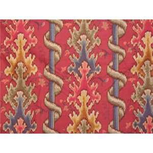  58 Wide Brett Crimson/Celedon Fabric By The Yard Arts 