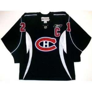  Brian Gionta Montreal Canadiens Black Rbk Jersey   Medium 