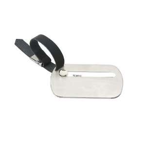  Brink Stainless Steel Luggage Tag w/Leather Strap Kitchen 