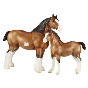  Breyer Clydesdale Mare And Foal Toys & Games