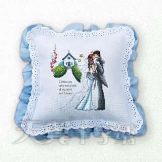 TianYi TY 36771 The Wedding Cross Stitch Pillow Case  