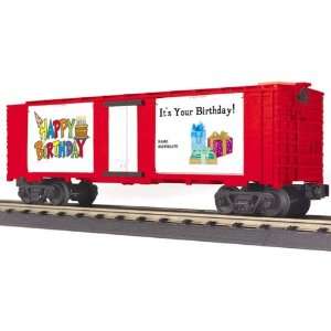    MTH 30 74587 Its Your Birthday 40 Window Boxcar Toys & Games