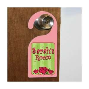  New Baby Lovely As A Rose Personalized Door Hanger