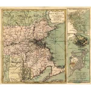   Map of Boston & Bunker Hill by R. Sayer & J. Bennett