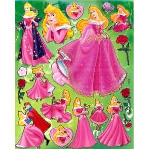 Aurora in Sleeping Beauty Movie Disney STICKER SHEET BL251 ~ Princess 