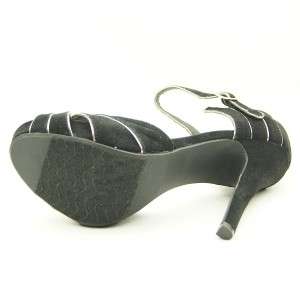 Peep Toe DOrsay Shoes, High Heel Womens Sandals, Black 7US/37.5EU 