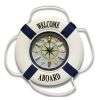 NEW Wood Nautical Table Desk Clock Ship Boat Wheel  