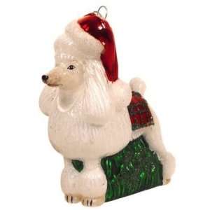  Noble Gems White Poodle Christmas Ornament