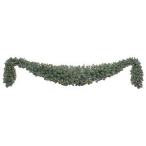   Lighting 9 Foot X 18 Inch Olympia Pine Garland with 100 Clear Lights