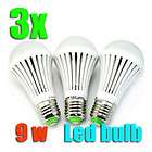3x E27 5W Warm White LED Light Lamp Bulb Bright Long Lifespan Energy 