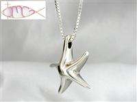 Solid Sterling Silver Starfish Pendant/Necklace  